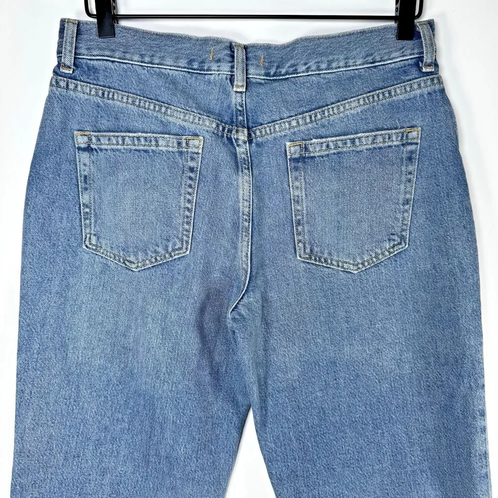 We The Free‎ by Free People Womens Jeans Size 29 Blue Distressed Ripped Raw Hem